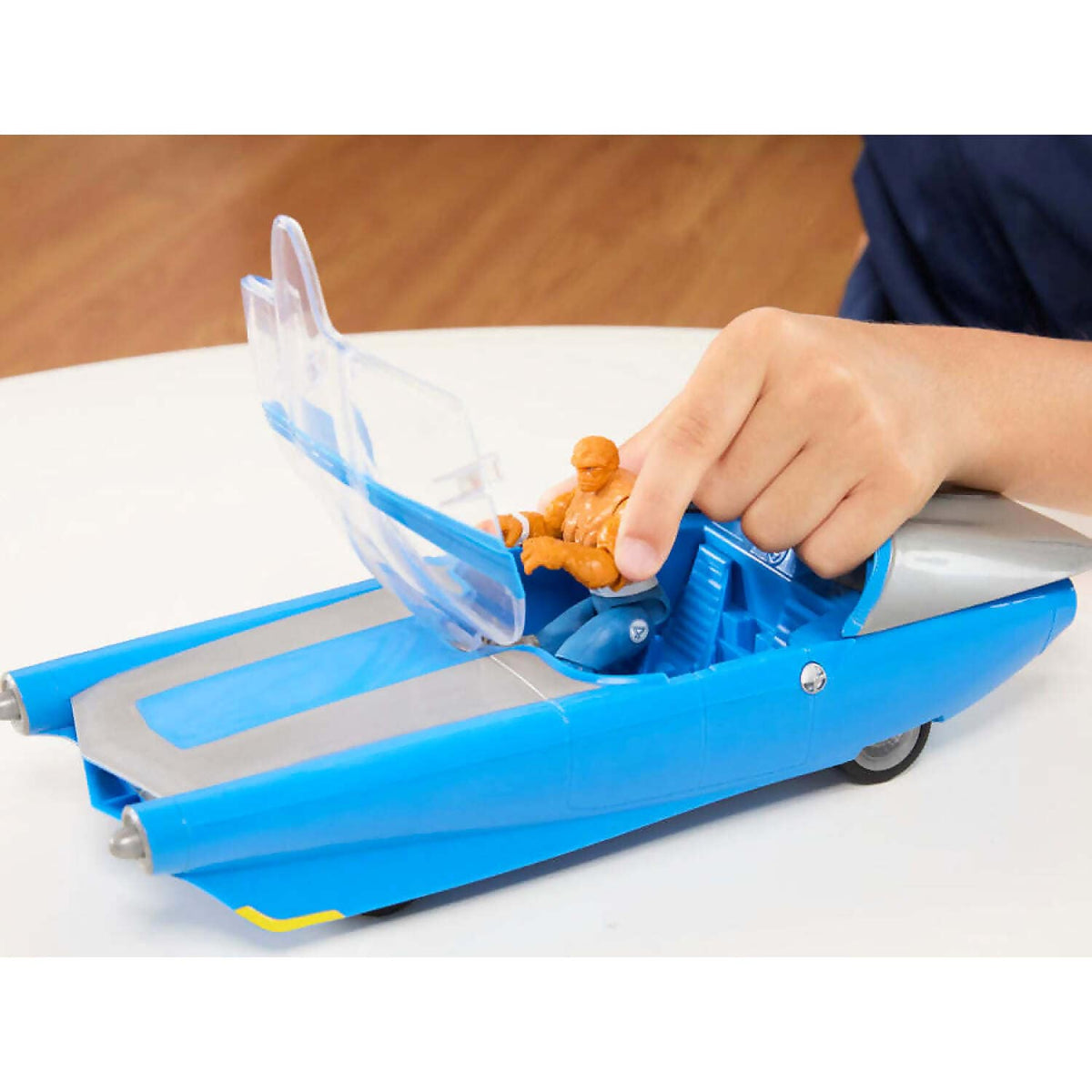 Marvel - Studios The Fantastic Four: First Steps Hover & Cruise FantastiCar with The Thing Action Figure