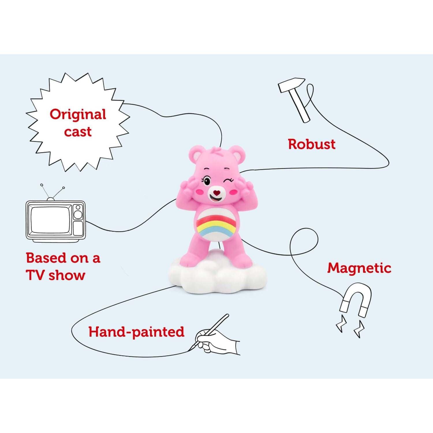 Tonies - Care Bears Cheer Bear Tonie Audio Character (Toniebox Not Included)