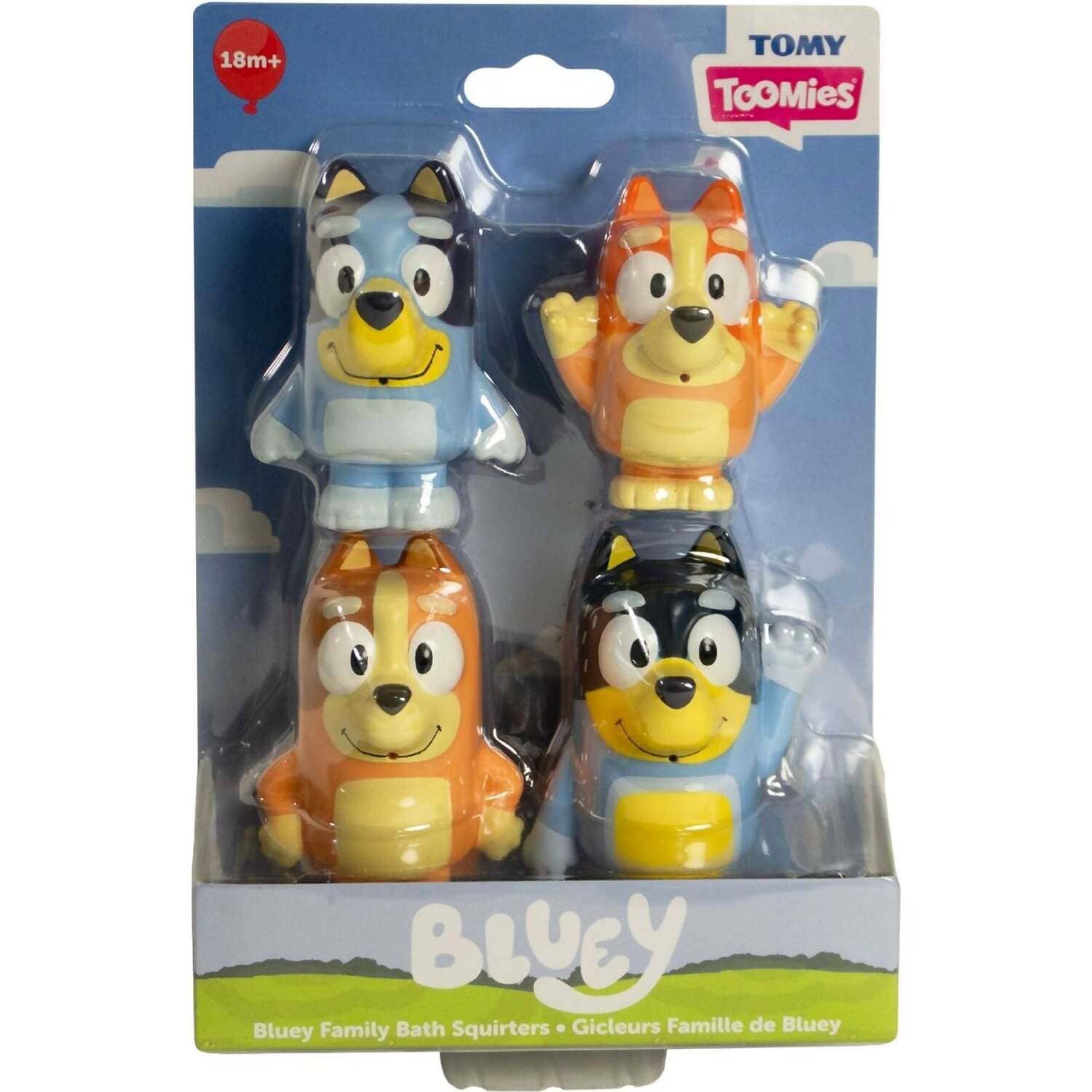 TOMY - Toomies Bluey Family Bath Squirters 4 Pack