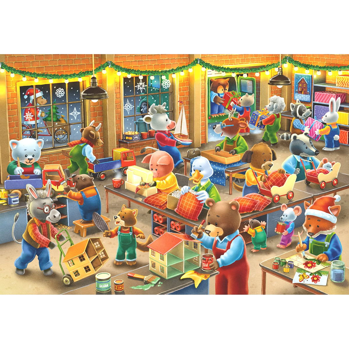 Ravensburger - Christmas Toy Factory 2 x 24 Piece - Xmas