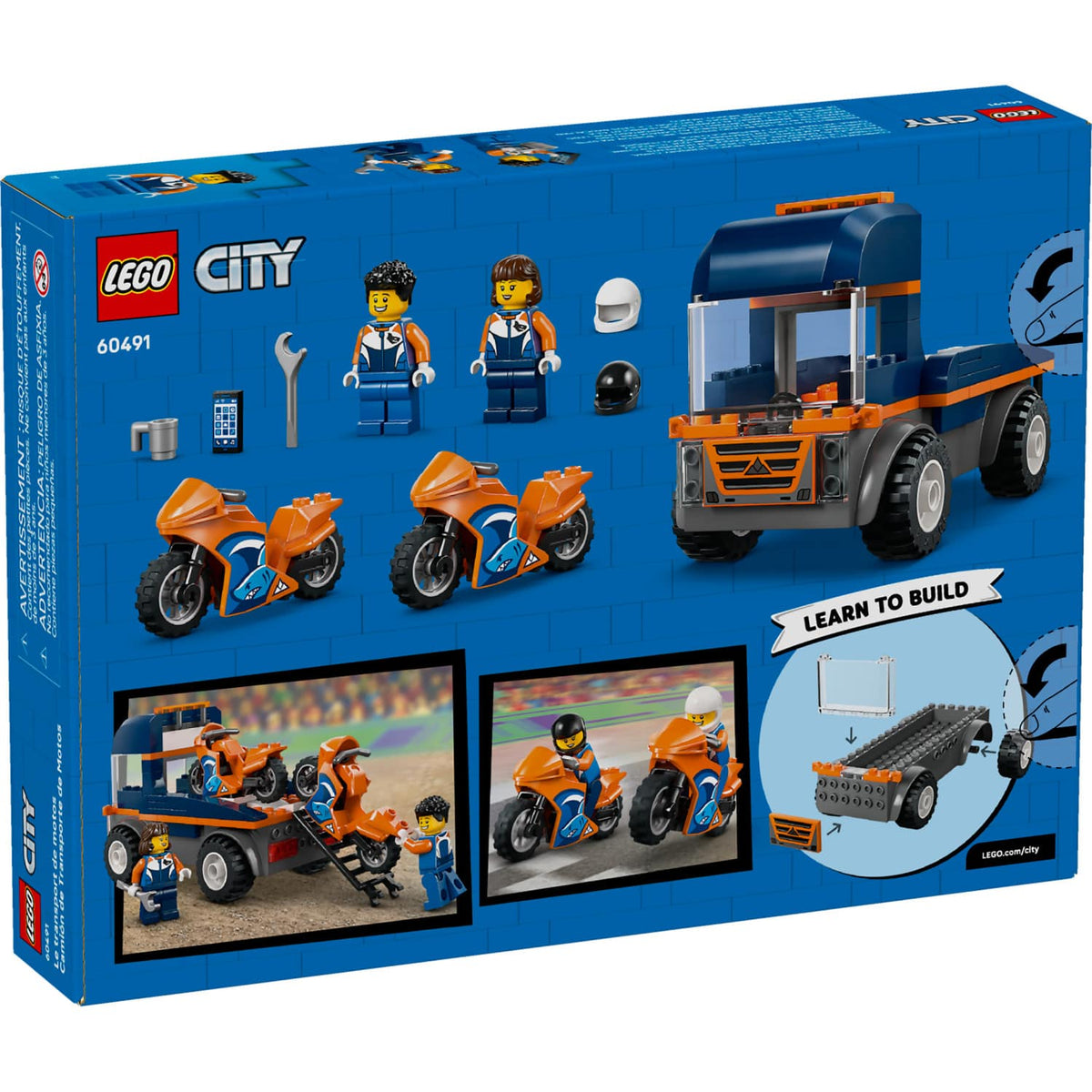 LEGO® 60491 Motorcycle Transporter - City 4+