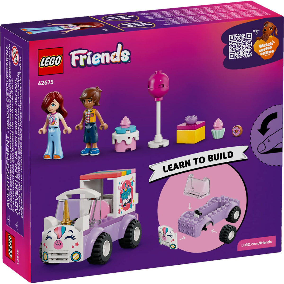 LEGO® 42675 Unicorn Cake Delivery Car - Friends 4+
