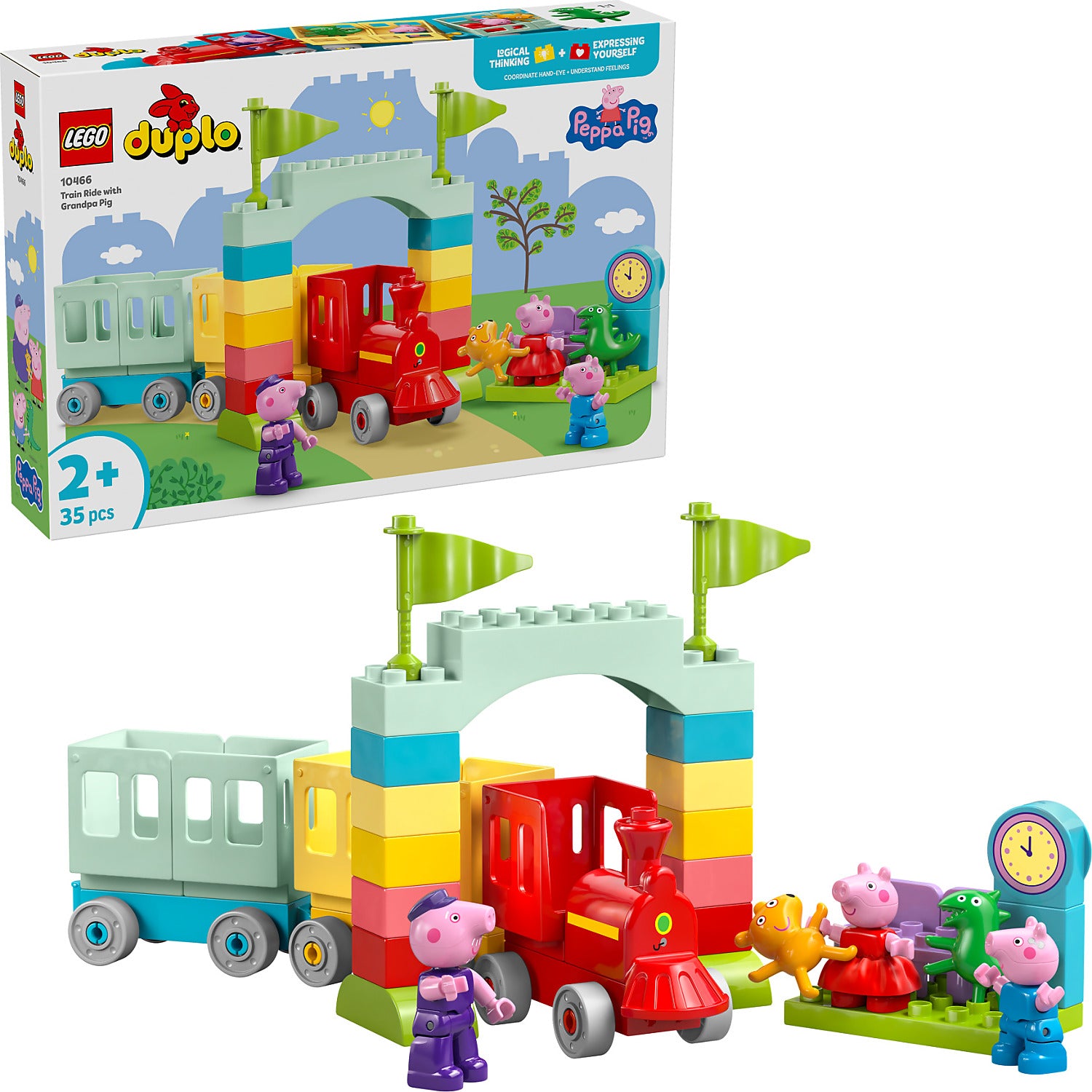 LEGO® 10466 Train Ride with Grandpa Pig - DUPLO® Peppa Pig