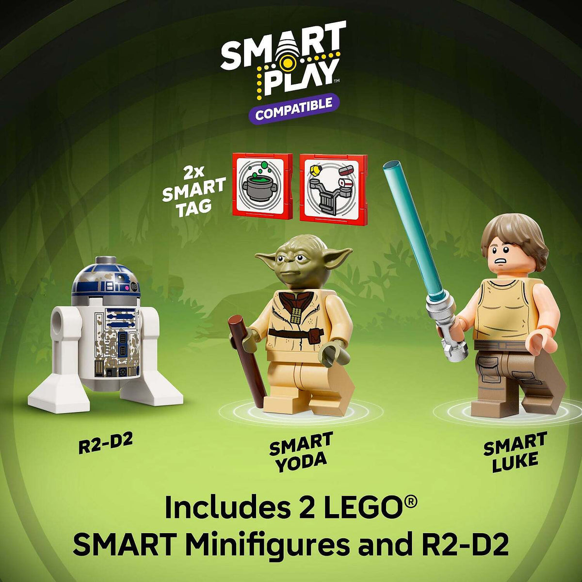 LEGO® 75422 SMART Play™ Compatible Yoda's Hut and Jedi Training - Star Wars™