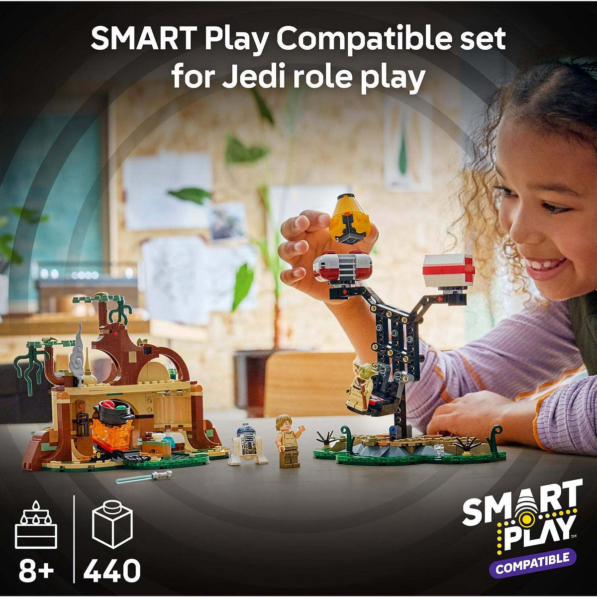 LEGO® 75422 SMART Play™ Compatible Yoda's Hut and Jedi Training - Star Wars™