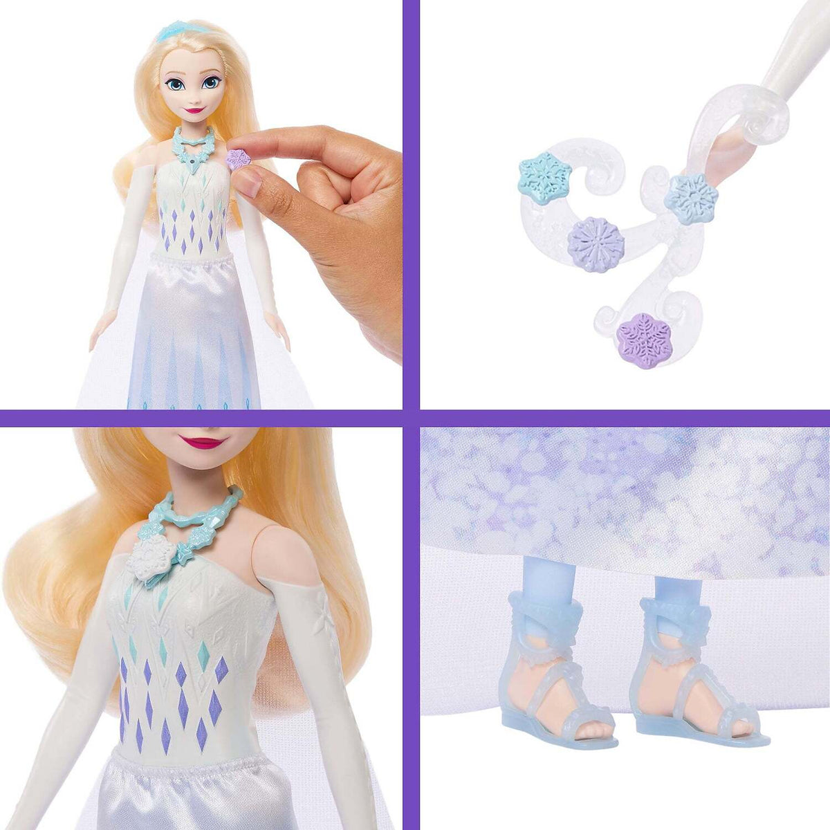 Disney - Frozen - Jewel Reveal Elsa Fashion Doll with 8 Surprises - Mattel