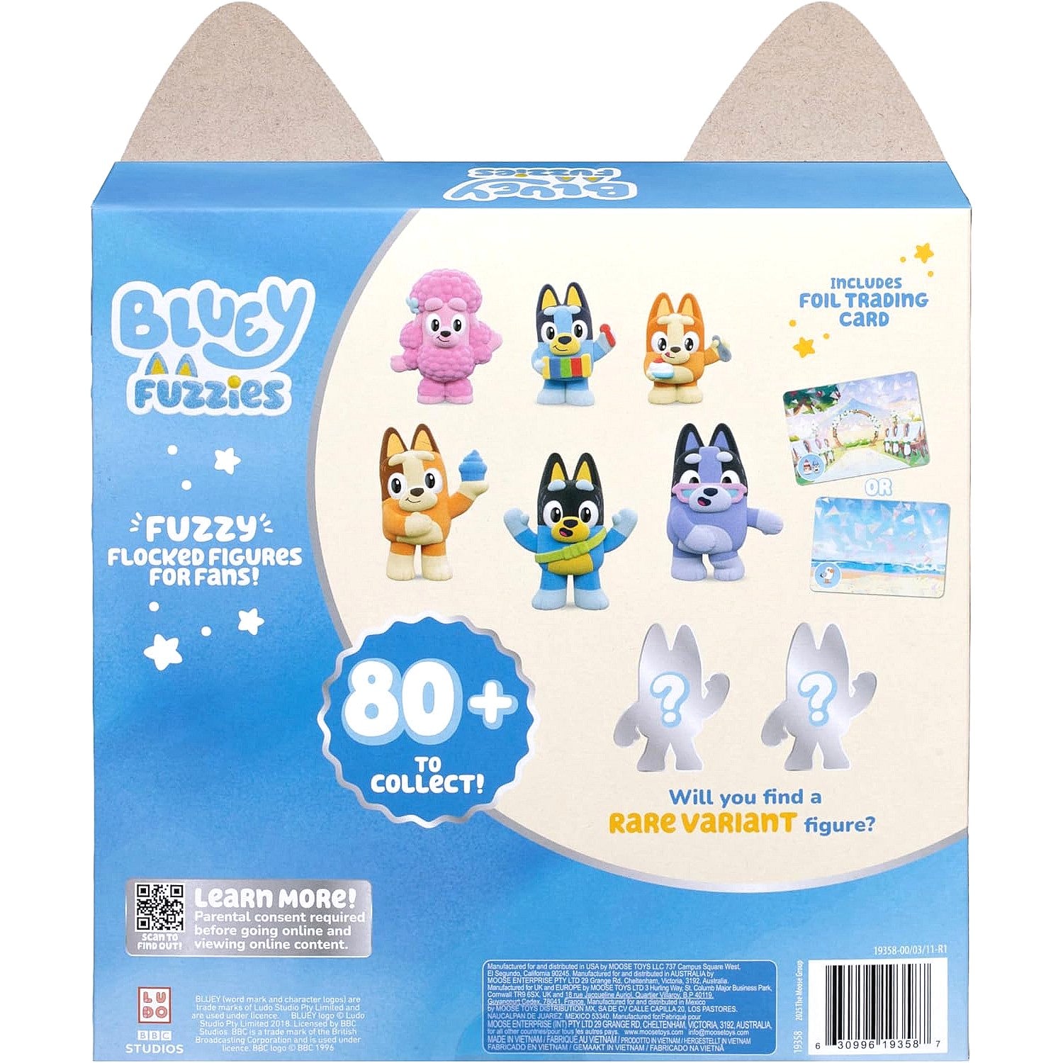 Bluey - Fuzzies Deluxe Figure 6 Pack with 2 Surprise Figures