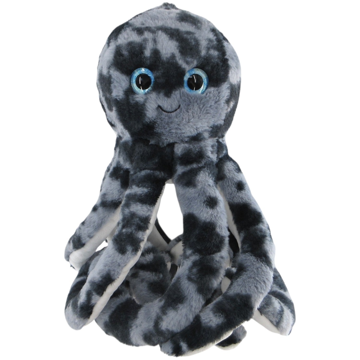 Cotton Candy - Octopus Pebbles 50cm Tie-Dyed Black/Grey Plush