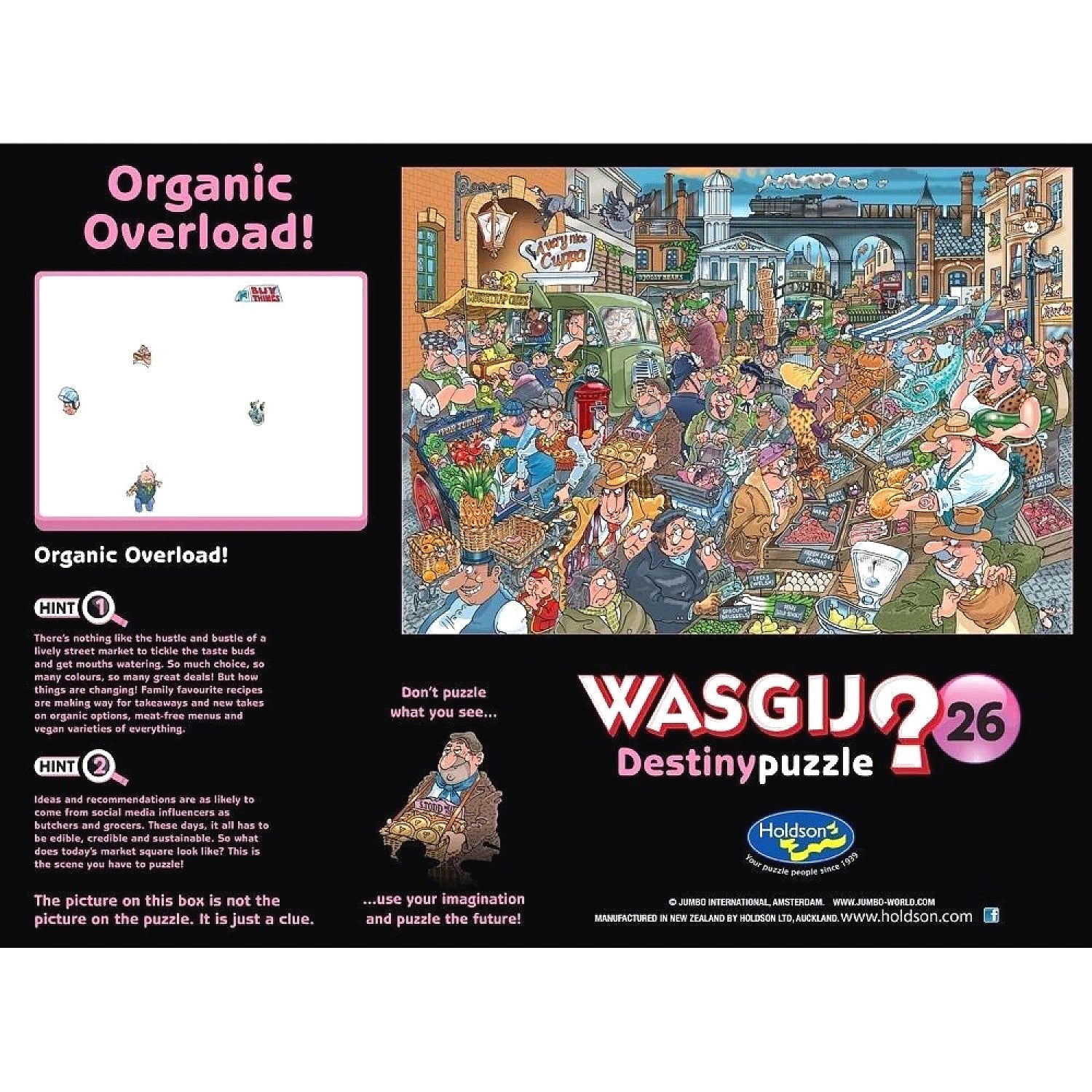 WASGIJ? - Destiny 26 Organic Overload! Holdson Jigsaw Puzzle 1000 Pieces