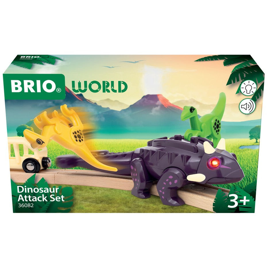 BRIO World - Dinosaur Attack Set 4 Pieces