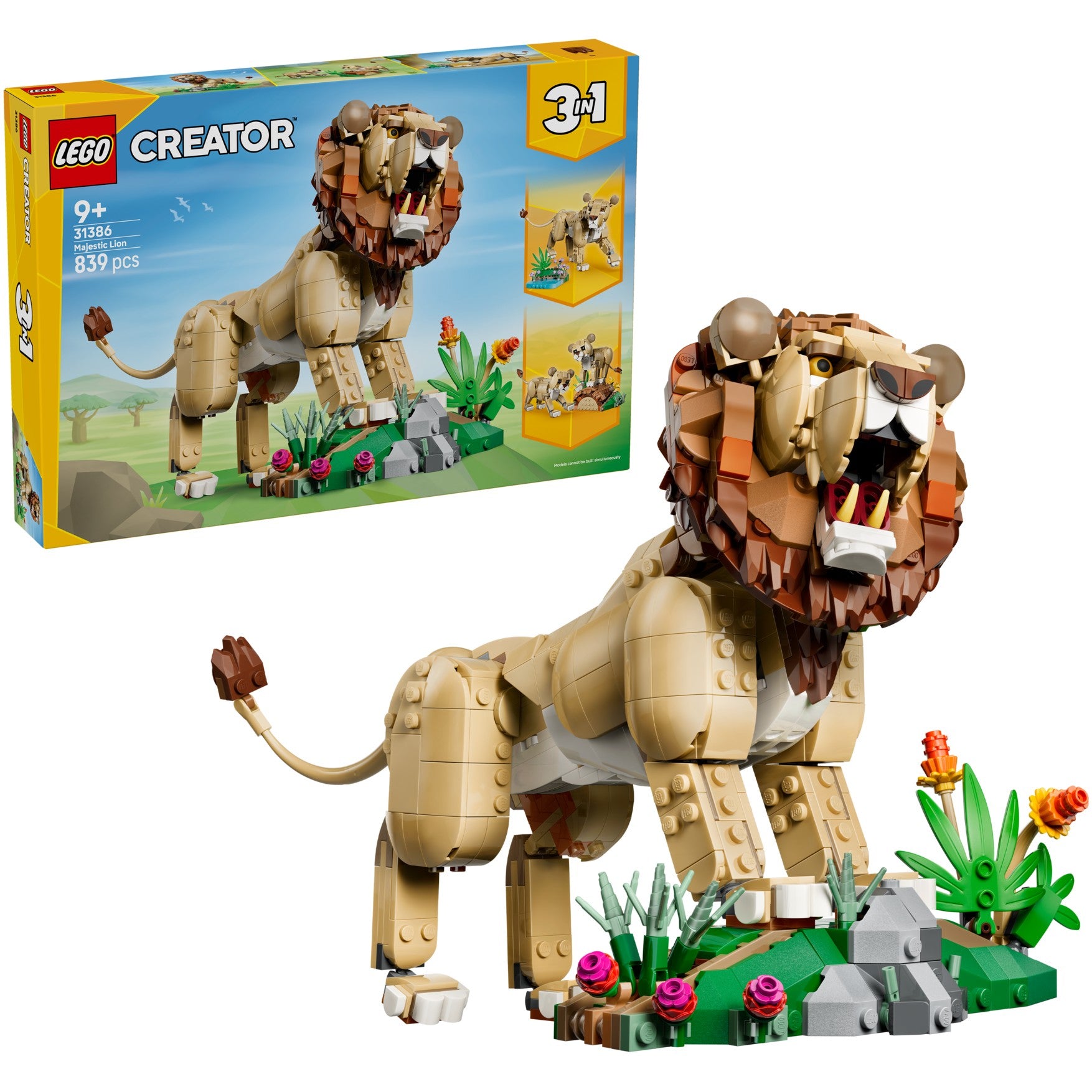 LEGO® 31386 Wild Animals: Majestic Lion - Creator 3-in-1