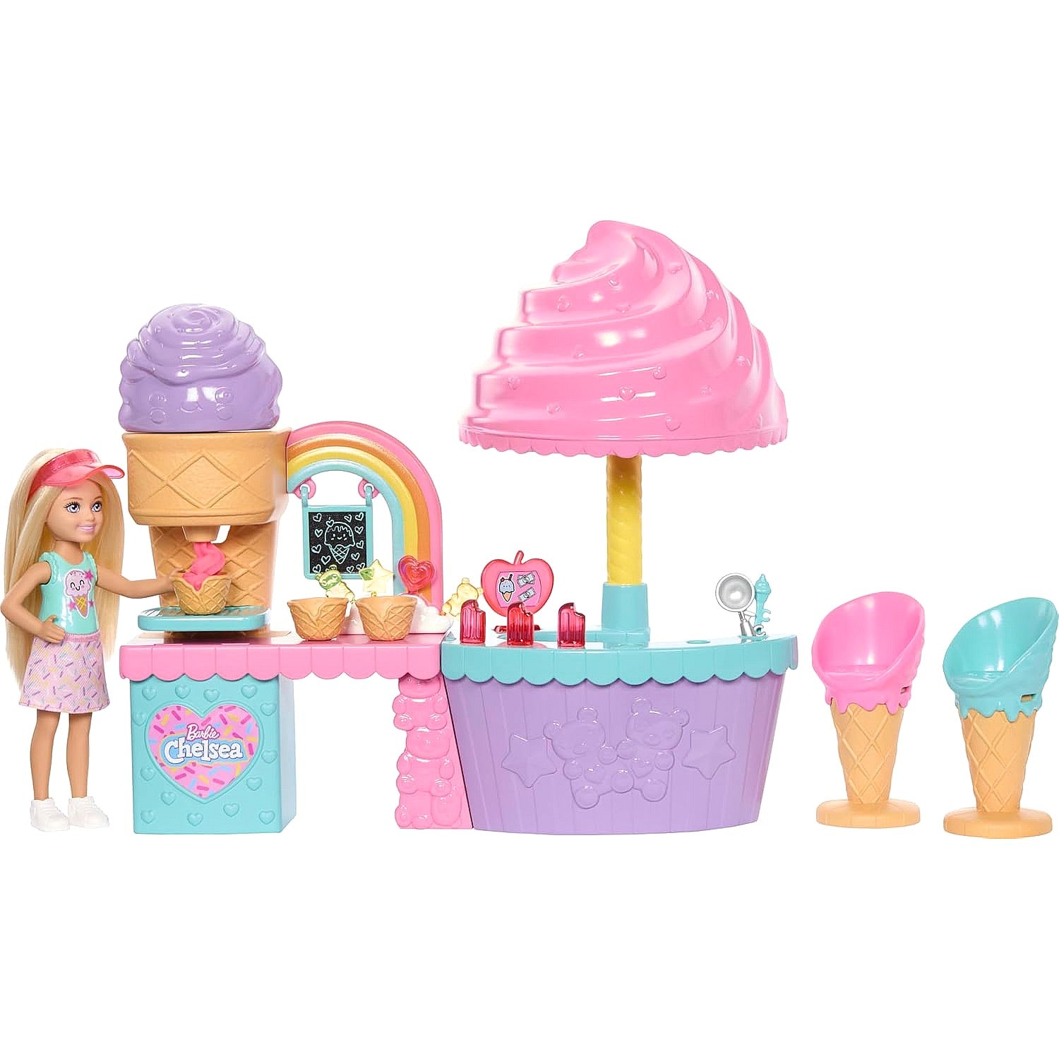 Barbie - Club Chelsea Ice Cream Shop Playset - Mattel