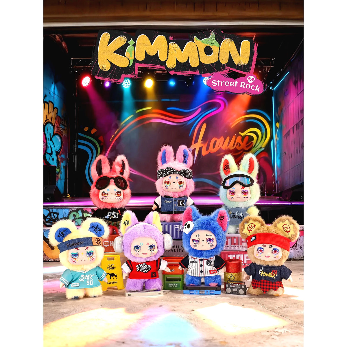 Kimmon - Street Rock Series Mystery Collectible Plush Figure Blind Box