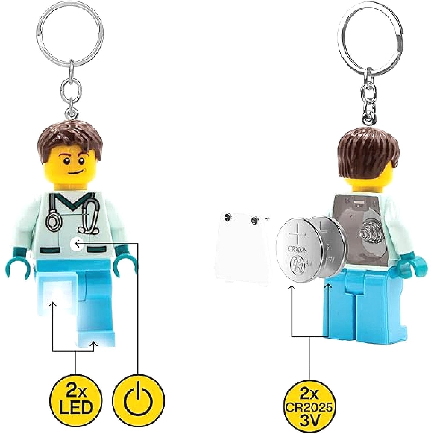 LEGO® Male Doctor Minifigure LED Key Light