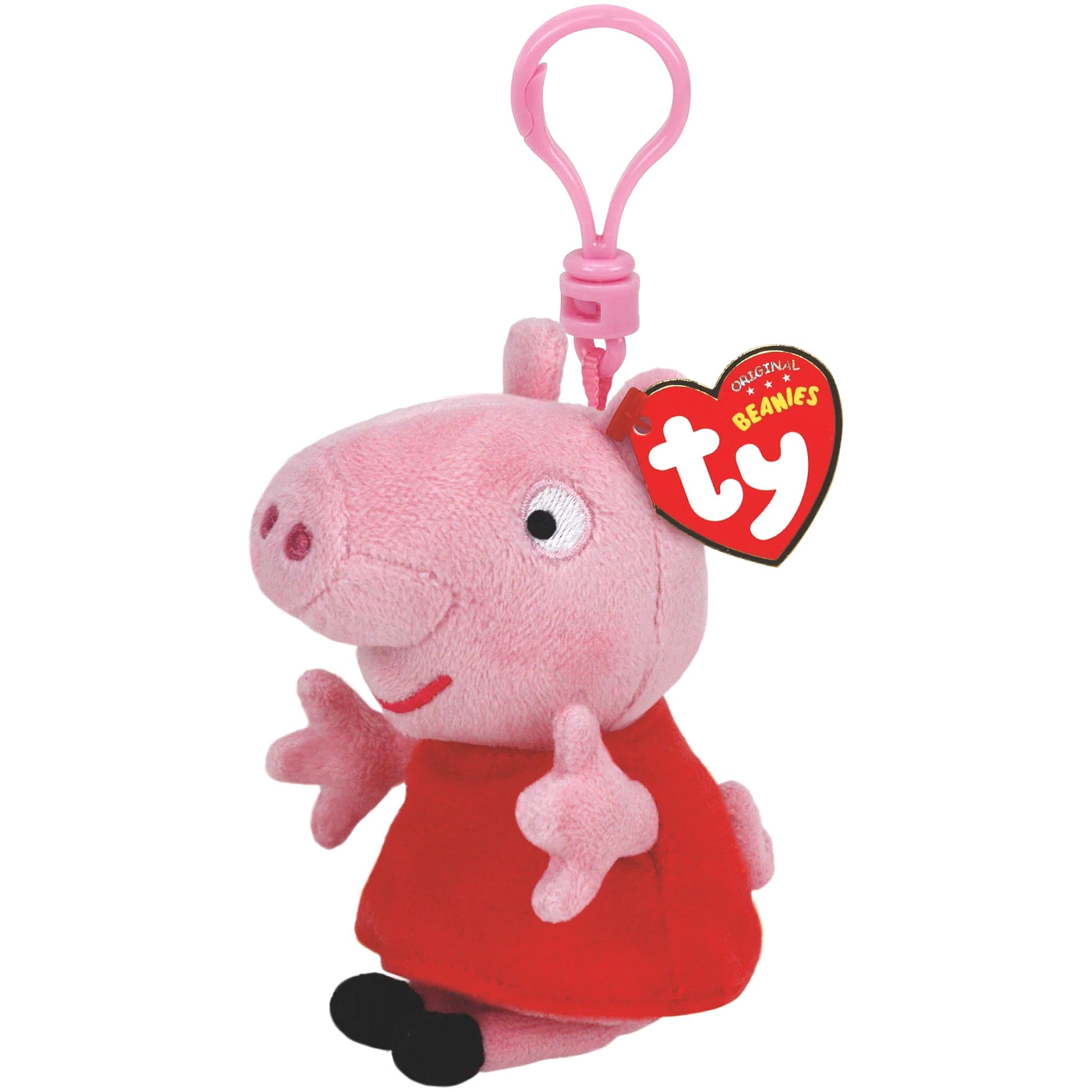 Ty - Beanie Babies Clip Peppa Pig 5-inch Push