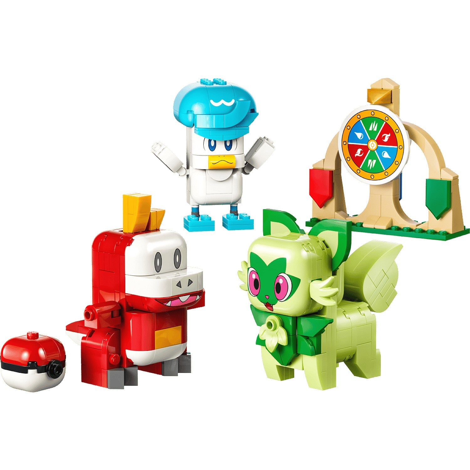 LEGO® 72158 SMART Play™ Compatible Sprigatito Fuecoco and Quaxly Battle - Pokémon™