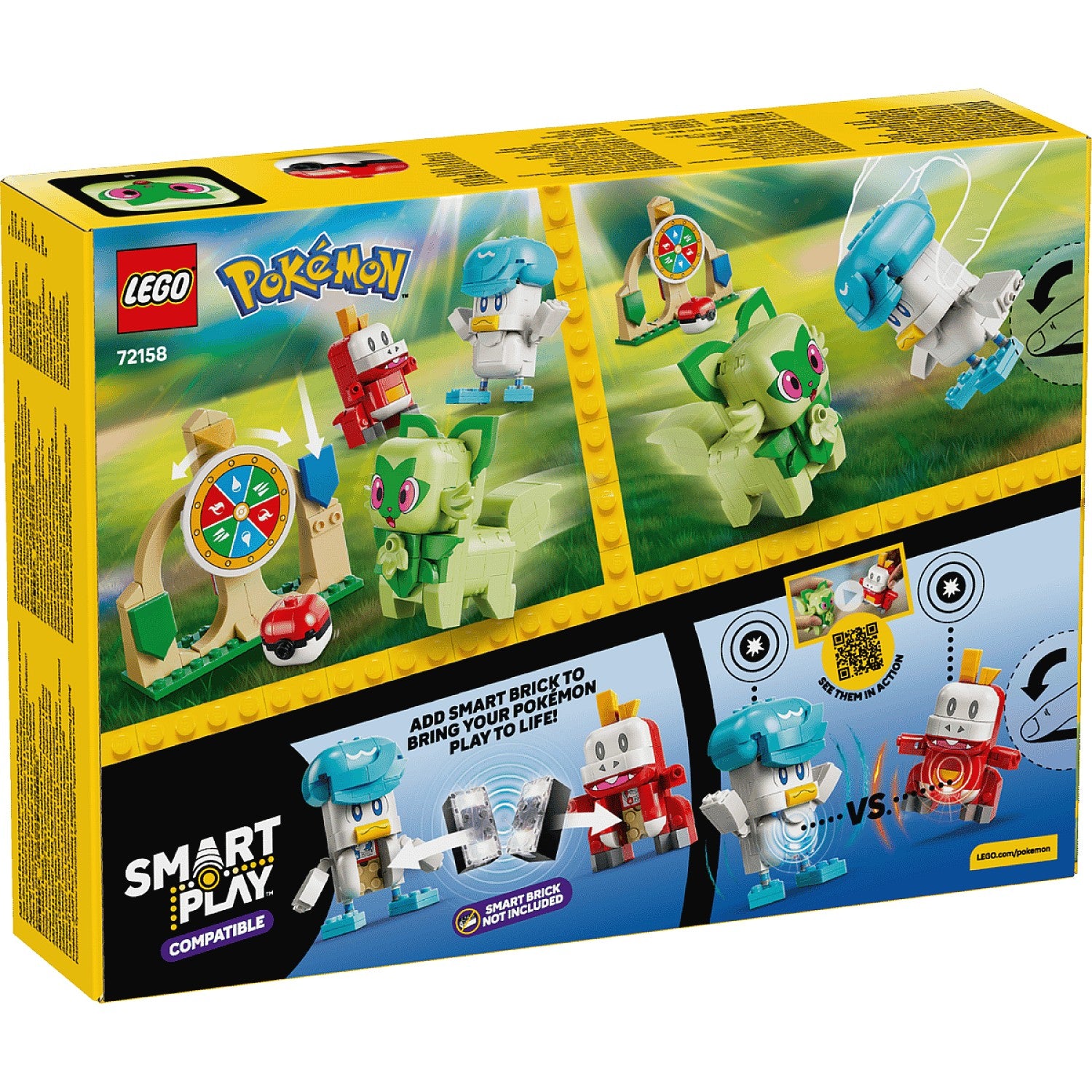 LEGO® 72158 SMART Play™ Compatible Sprigatito Fuecoco and Quaxly Battle - Pokémon™