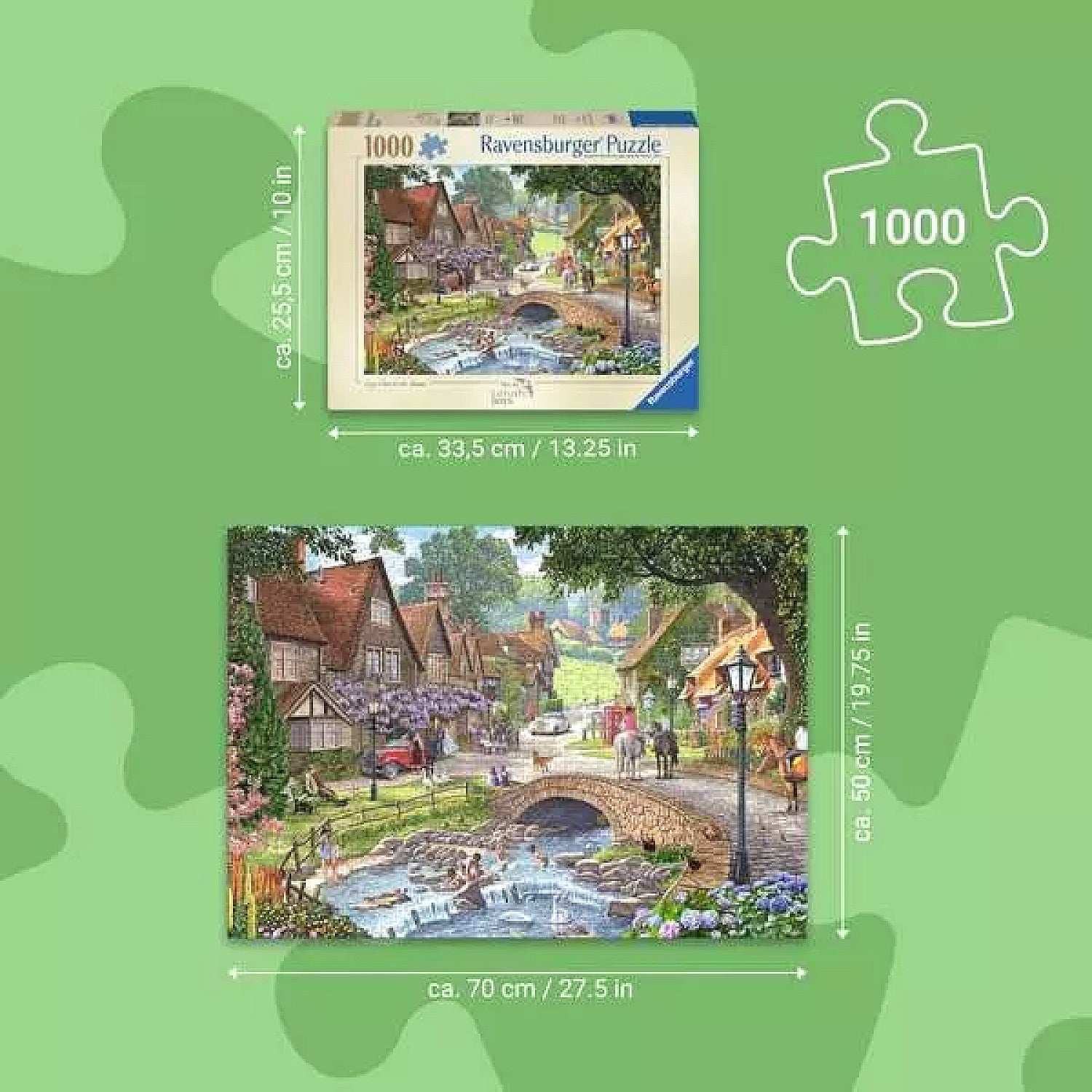 Ravensburger - Leisure Days No.13 Lazy Days by the Stream Jigsaw Puzzle 1000 Pieces