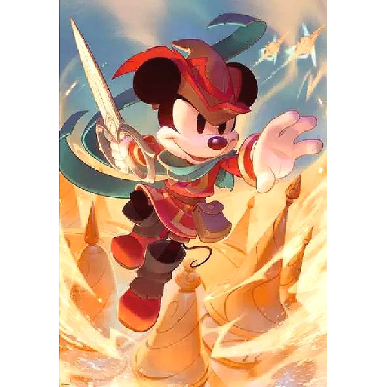 Ravensburger - Disney Lorcana TCG Mickey Mouse Brave Little Tailor Jigsaw Puzzle 300 Pieces