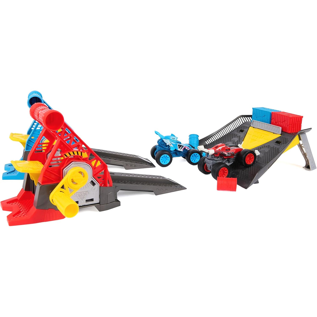 Monster Jam - 1:64 Monster Motors Rev Up Raceway Playset - Spin Master