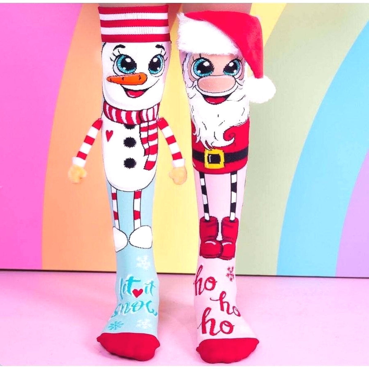 Madmia - Santa & Snowman Socks Kids & Adults Age 6y+
