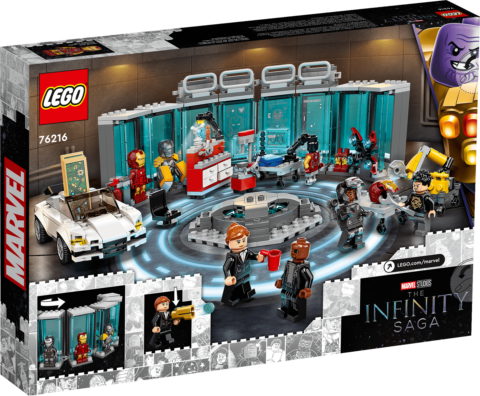 LEGO® 76216 Iron Man Armoury - Marvel Super Heroes