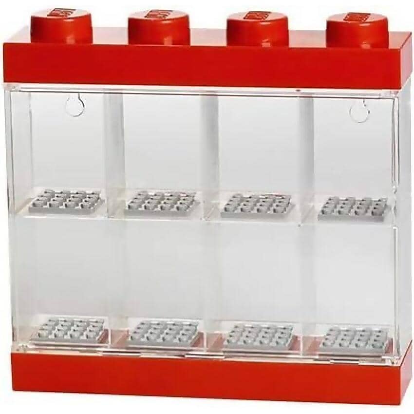 LEGO® Minifigure Display Case 8 - Red - Room Copenhagen