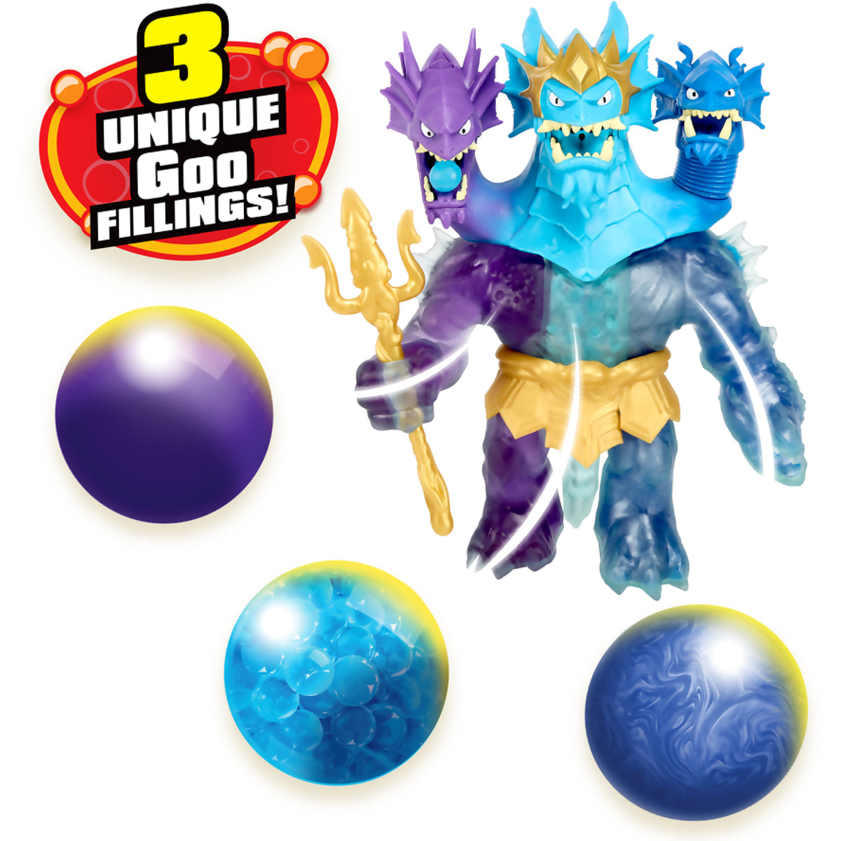 Heroes of Goo Jit Zu -deep Goo Sea S9 Triple Goo Pack King Hydra