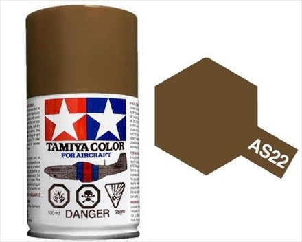 AS-22 TAMIYA ACRYLIC SPRAY PAINT 100ML (AIRCRAFT) DARK EARTH
