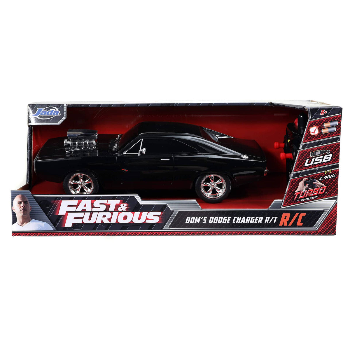 Fast & Furious - Rc Dom's 1970 Dodge Charger R/t (1:16) Remote Control
