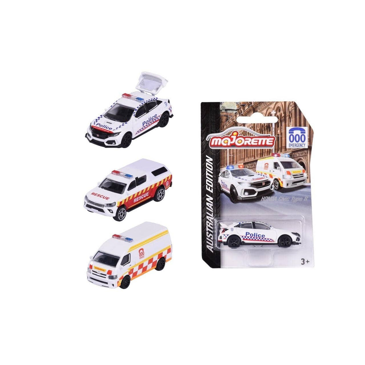 Majorette - Australian Triple Zero Emergency Vehicle Assorted