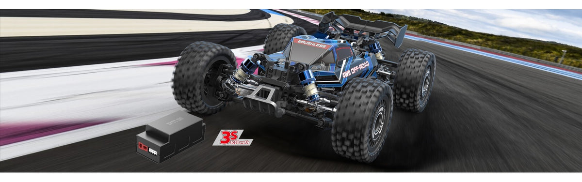 MJX - 1:16 HYPER GO 4WD BRUSHLESS 70KM ON 3S CAPABILITIES 2.4GHZ RC BUGGY (16207)