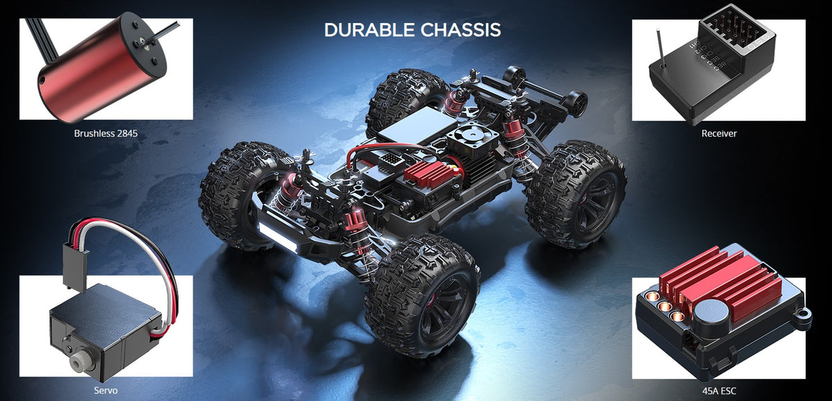 MJX - 1:16 HYPER GO 4WD BRUSHLESS 45KM 2S 2.4GHZ RC TRUGGY (16210)