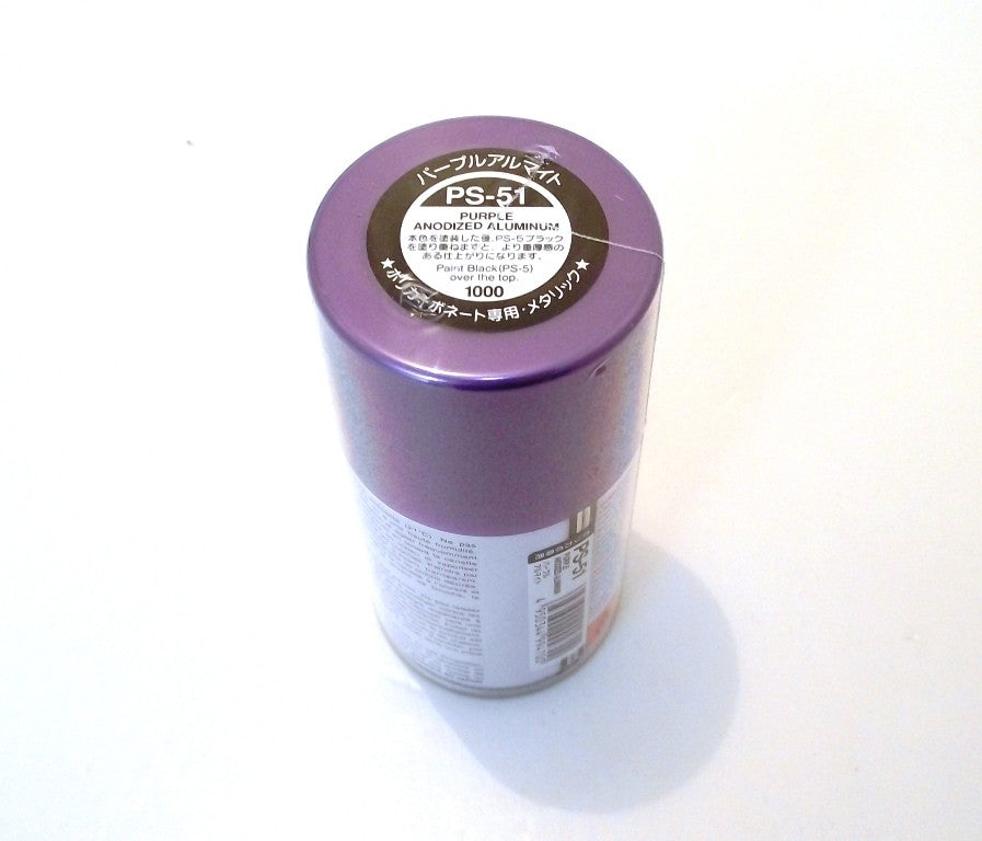 PS-51 TAMIYA POLYCARBONATE SPRAY PAINT ANODIZED ALUMINIUM