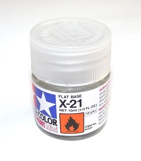 X-21 TAMIYA ACRYLIC PAINT FLAT BASE (GLOSS)