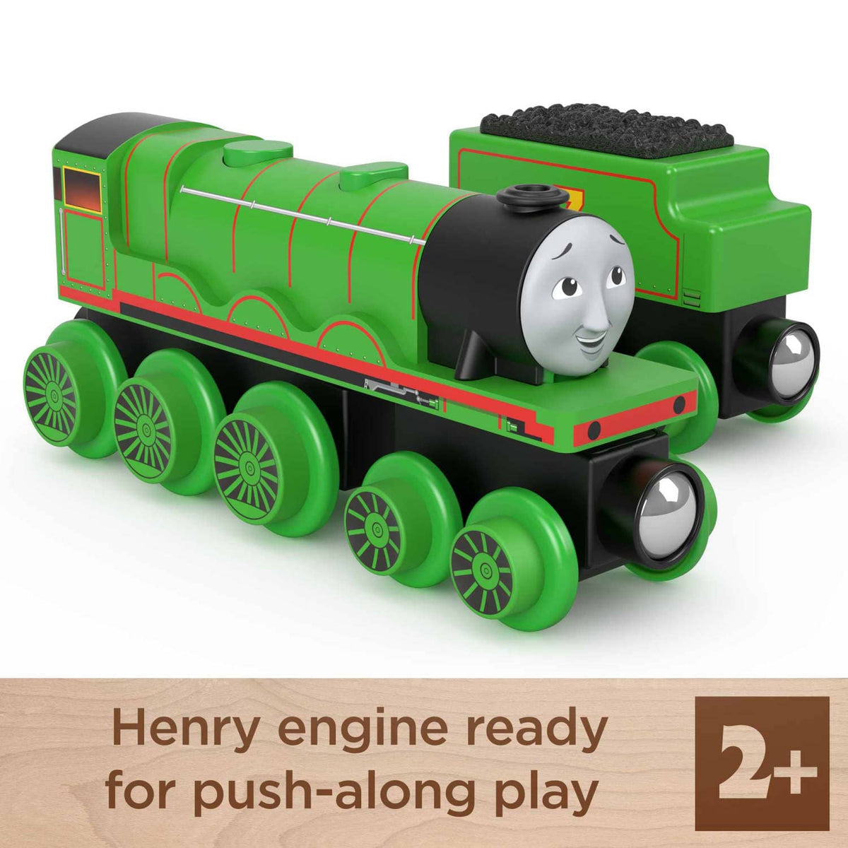 Thomas & Friends - Wooden Railway Henry Engine And Coal Car