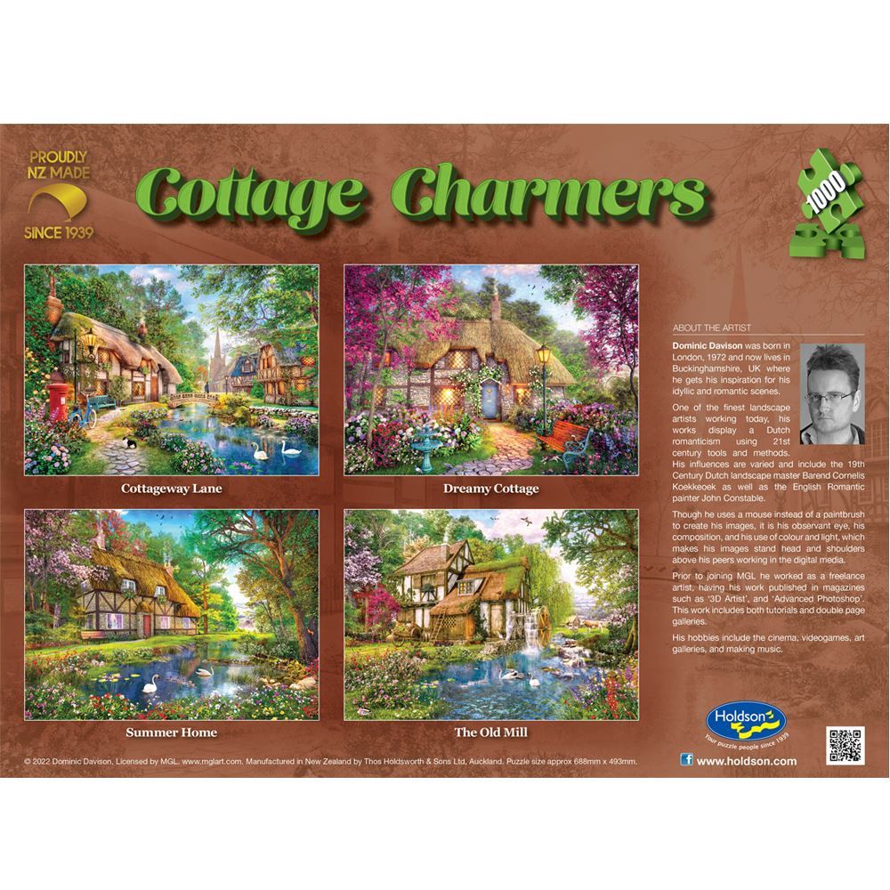 Holdson - Summer Home - Cottage Charmers Jigsaw Puzzle 1000 Pieces