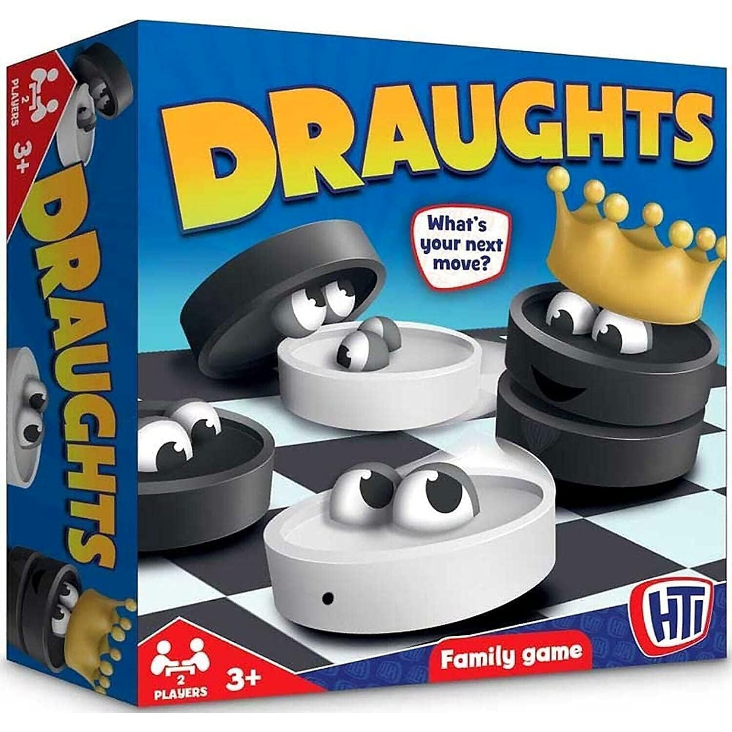 HTI Toys - Draughts Board Game Family Game