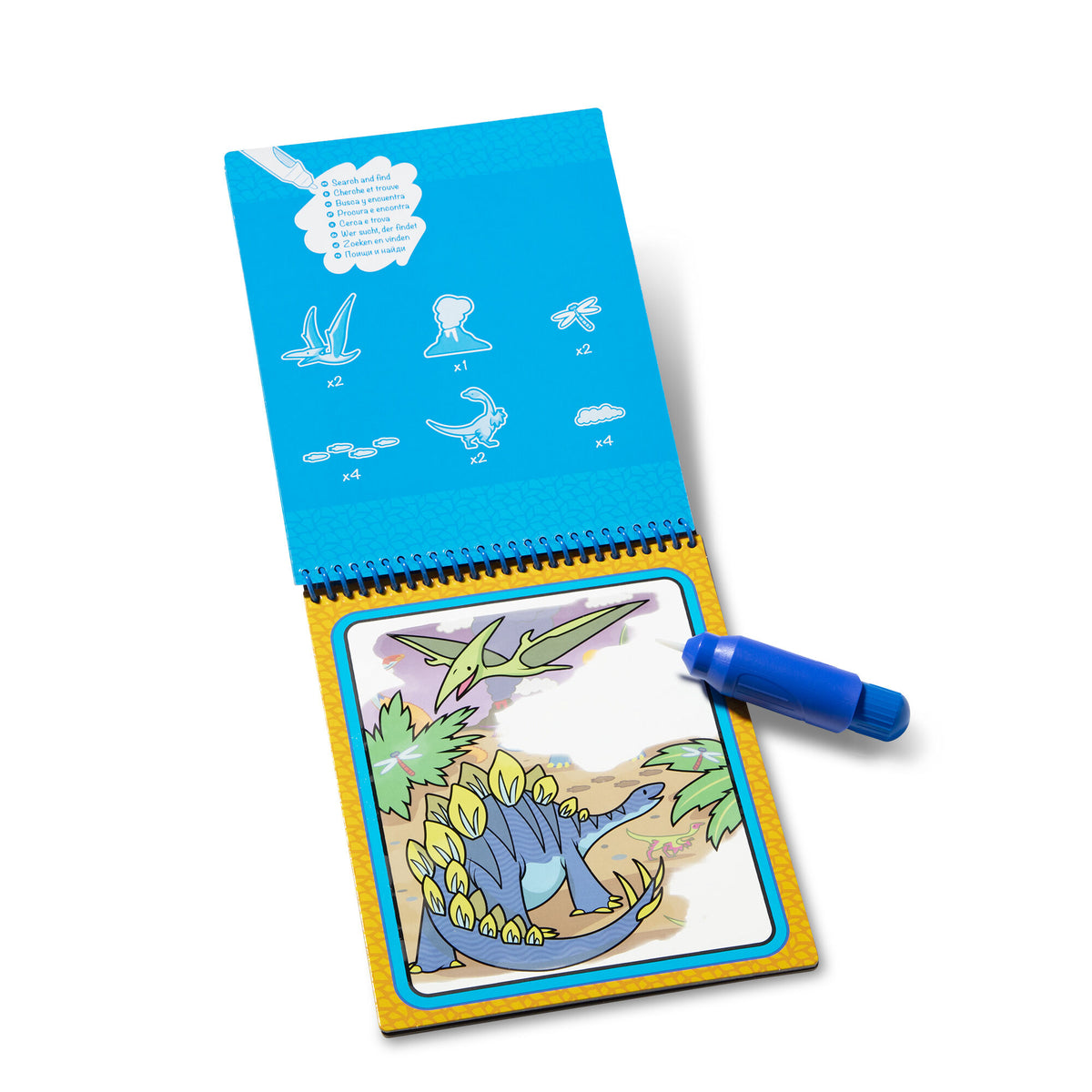 Melissa & Doug - Water Wow! Dinosaurs Water-reveal Pad - On The Go Travel Activity