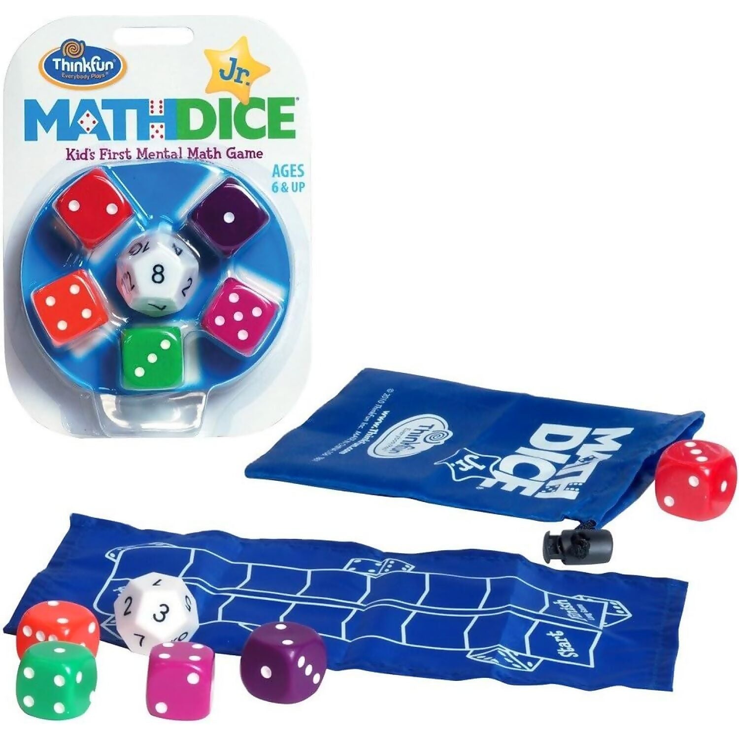 ThinkFun - Game Math Dice Jr Kids First Mental Maths Game