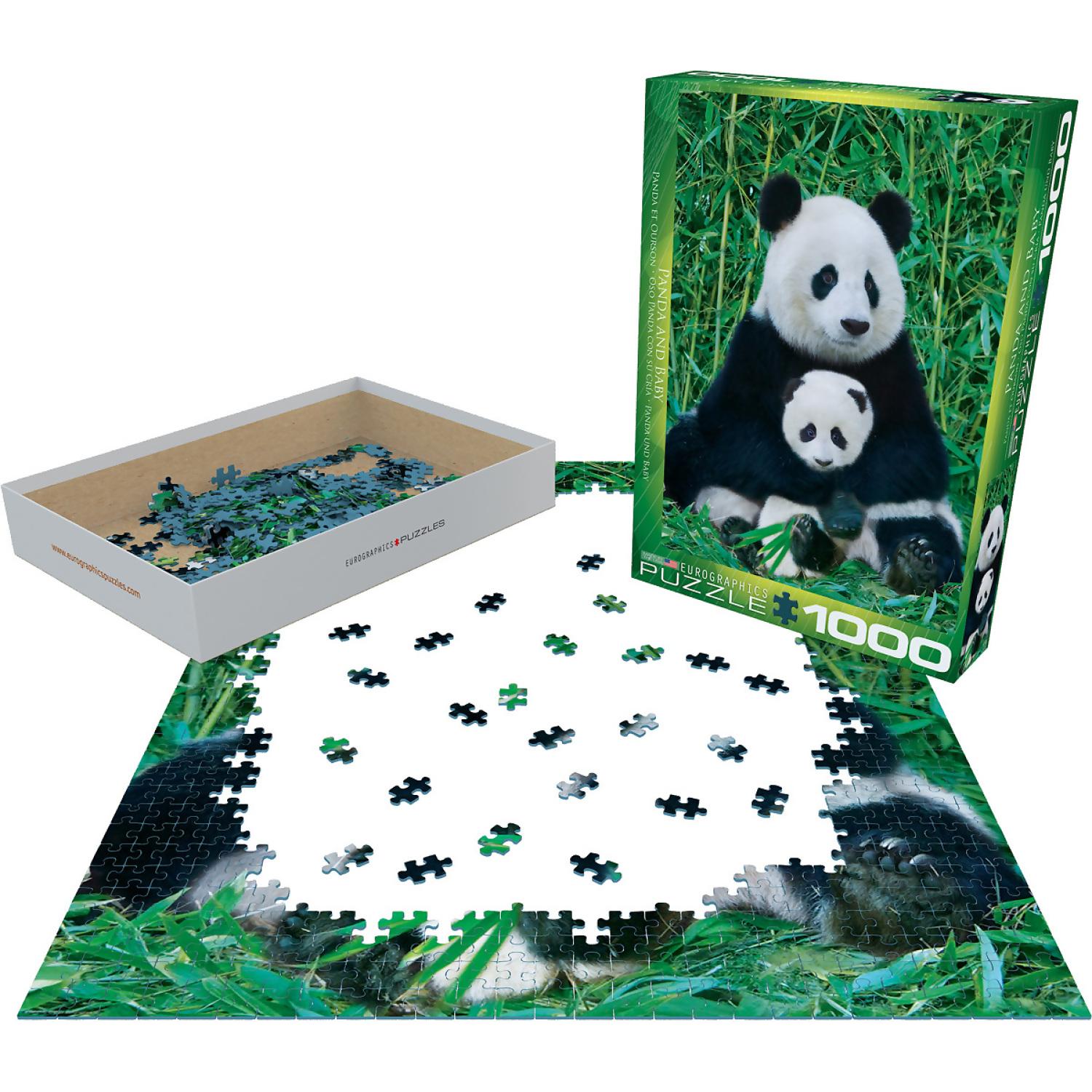 EuroGraphics - Panda & Baby - Jigsaw Puzzle 1000 Pieces
