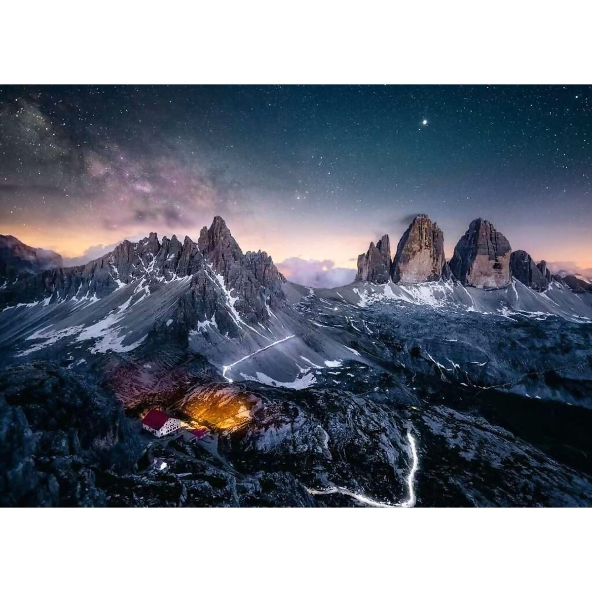 Ravensburger - Beautiful Mountains Three Peaks Dolomites Jigsaw Puzzle 1000 Pieces