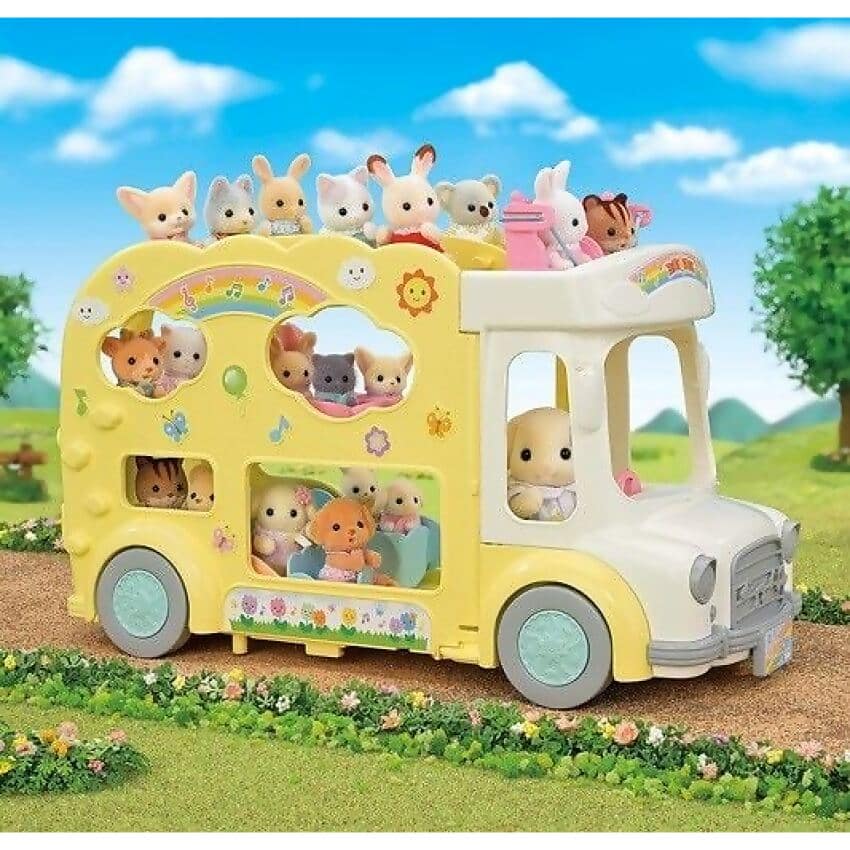 Sylvanian Families - Rainbow Fun Nursery Bus Playset