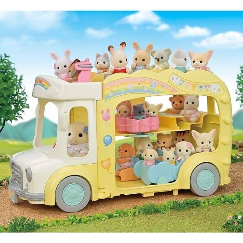 Sylvanian Families - Rainbow Fun Nursery Bus Playset