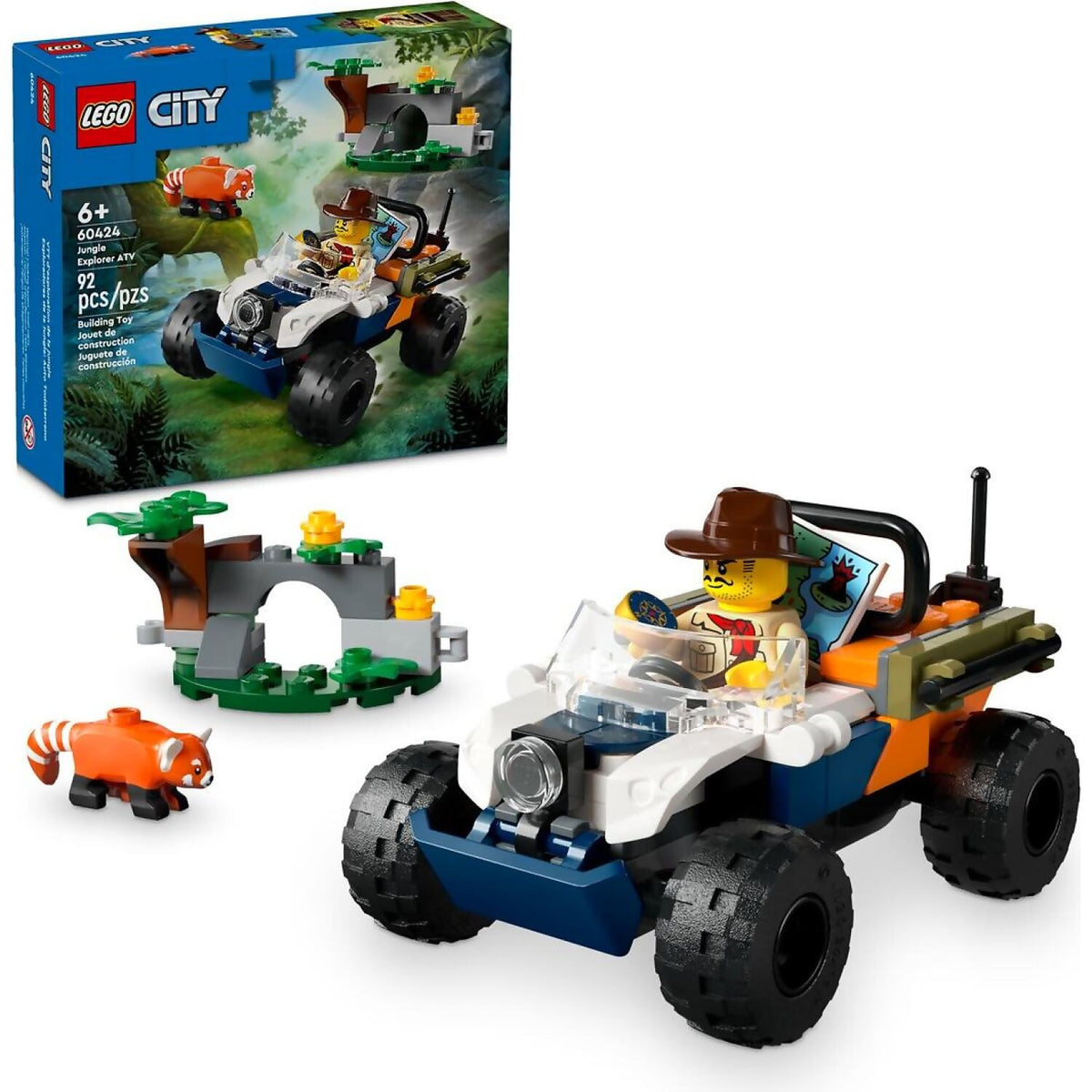 LEGO® 60424 Jungle Explorer ATV Red Panda Mission - City