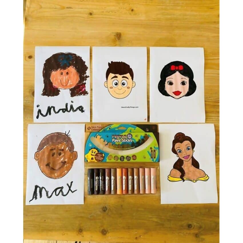 Little Brian - People Paint Sticks 12 Piece Skin Tone Pack
