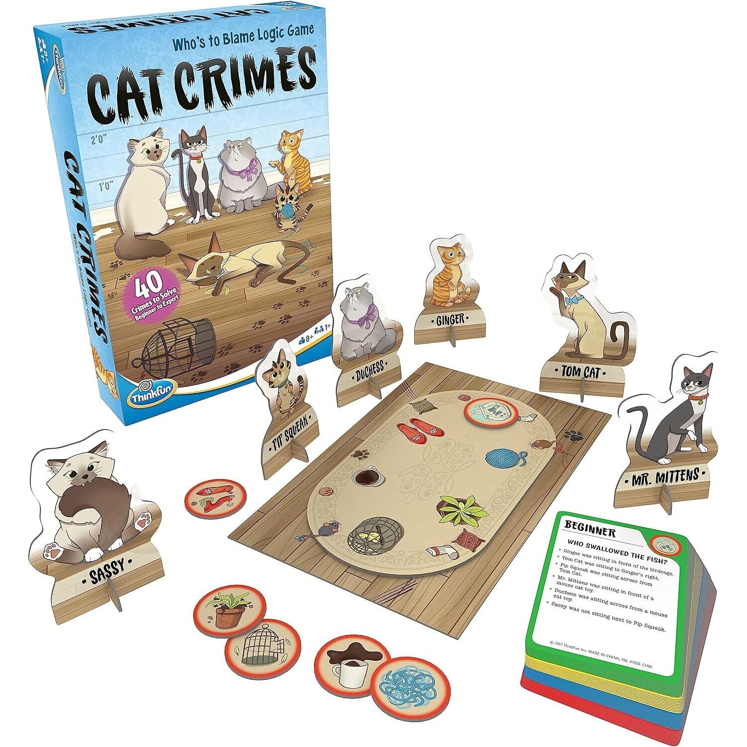 ThinkFun - Cat Crimes Logic Game