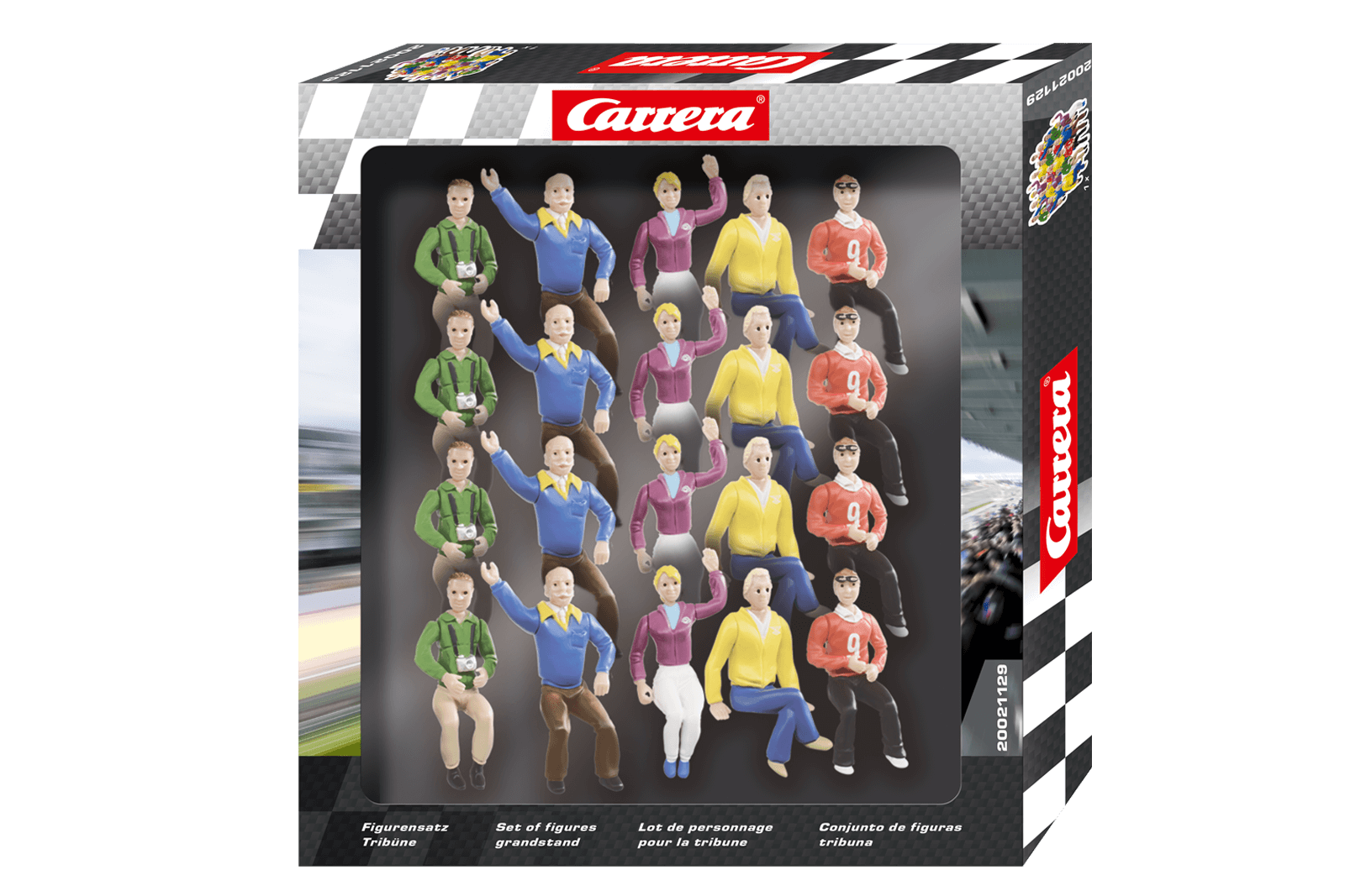 CARRERA - ACCESSORIES - SET OF FIGURES FOR THE GRANDSTAND BUILDING - SUITS DIGITAL 1:24 1:32 AND EVOLUTION MODEL NO.20021129