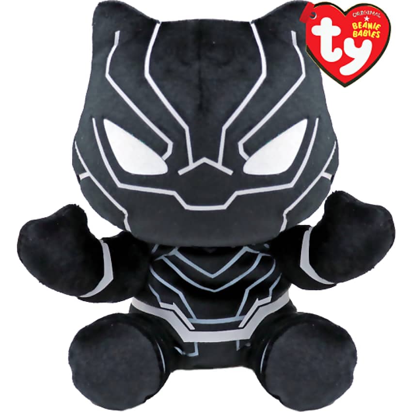 Ty - Beanie Babies - Black Panther From Marvel 20cm