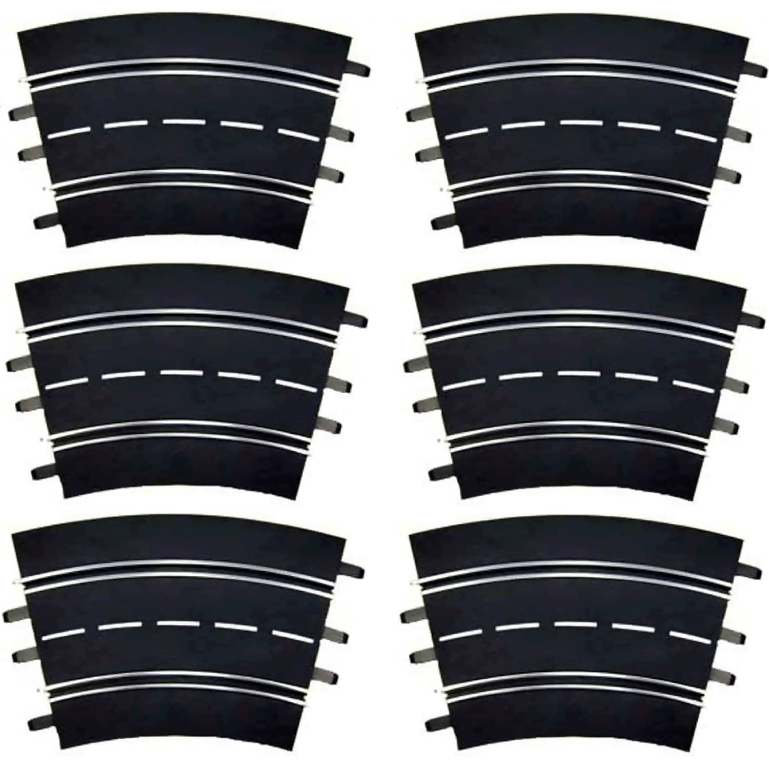 CARRERA - DIGITAL 1:32 ACCESSORIES - CURVE TRACK 2/30 6 X TRACK SECTIONS CORNER SET 30 DEGREES EACH - SLOT CAR TRACK ACCESSORIES ALSO SUITS 1:24 & EVOLUTION